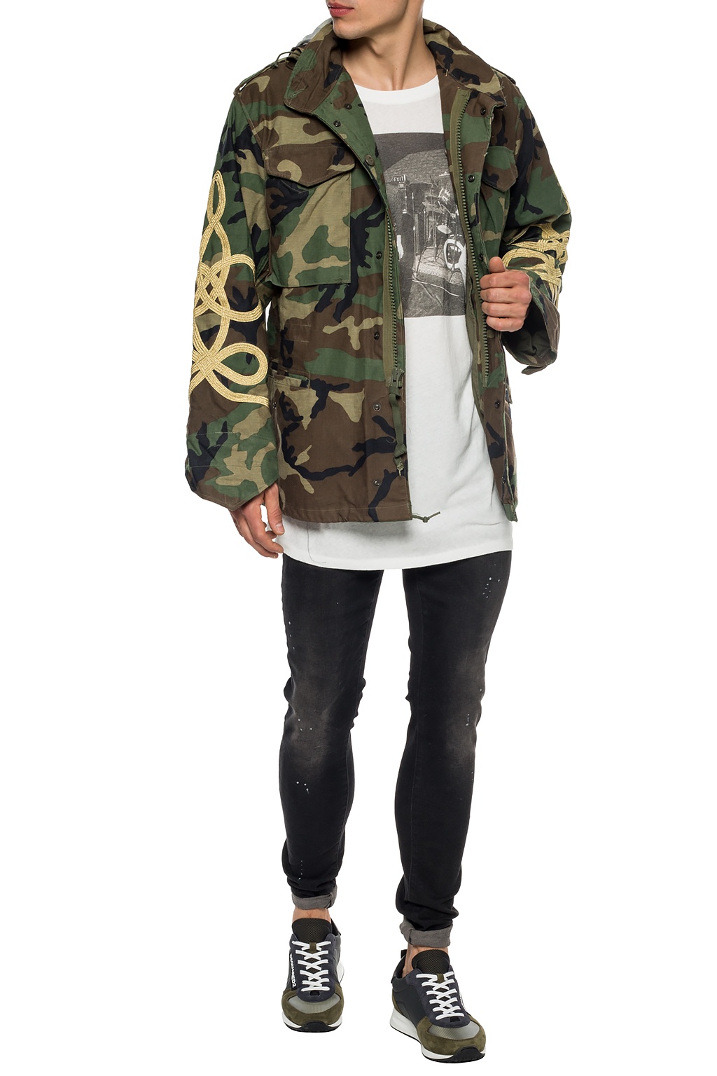 Green Camo jacket R13 Vitkac Italy